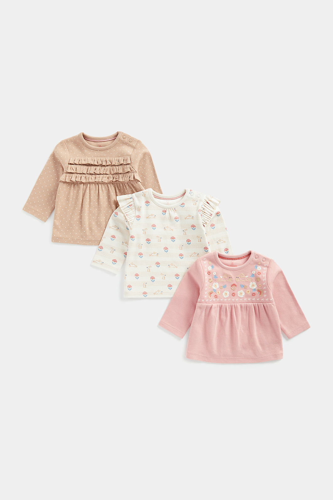 Mothercare Long-Sleeved T-Shirts - 3 Pack