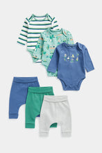 Load image into Gallery viewer, Mothercare Lake Life Bodysuits and Joggers - 6 Pieces Set
