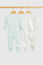 Load image into Gallery viewer, Mothercare Safari Baby Sleepsuits - 3 Pack
