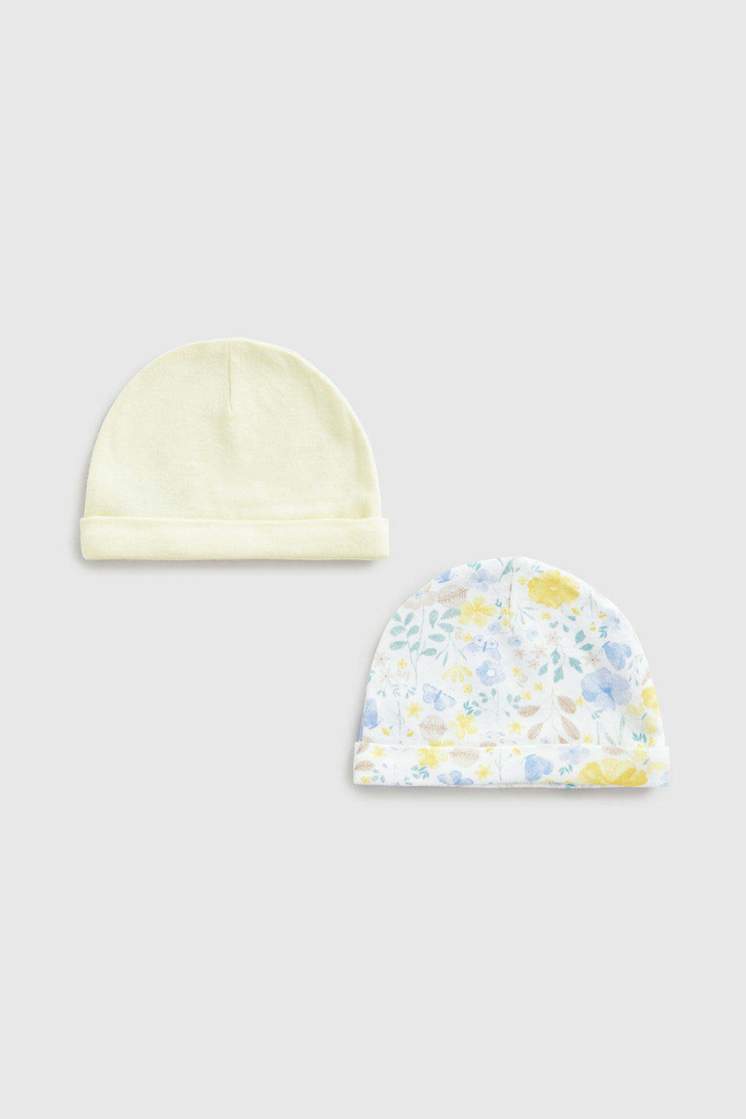 Mothercare Butterfly Baby Hats - 2 Pack