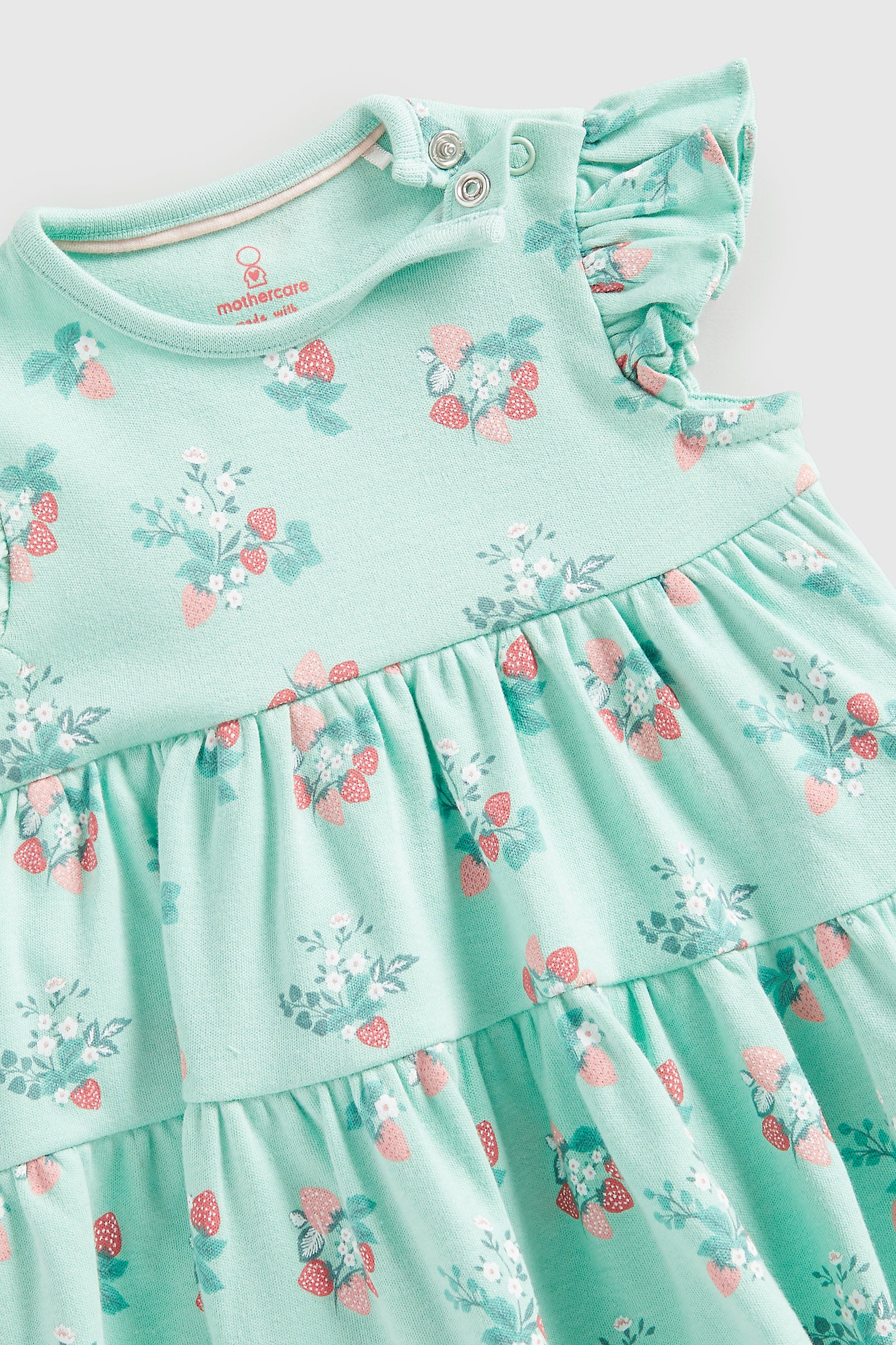 Mothercare Green Floral Romper Dress