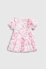 Load image into Gallery viewer, Mothercare Pink Floral Linen Dress
