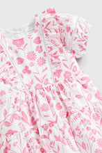 Load image into Gallery viewer, Mothercare Pink Floral Linen Dress
