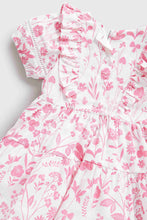 Load image into Gallery viewer, Mothercare Pink Floral Linen Dress
