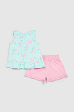 Load image into Gallery viewer, Mothercare Mermaid Vest T-Shirt And Shorts Set
