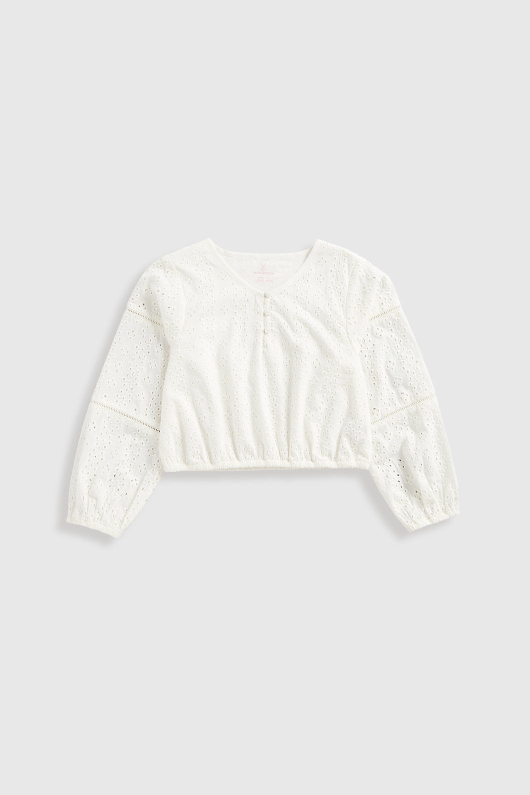 Mothercare White Broderie Blouse