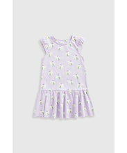 Load image into Gallery viewer, Mothercare Lilac Floral Jersey Dress
