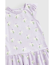 Load image into Gallery viewer, Mothercare Lilac Floral Jersey Dress
