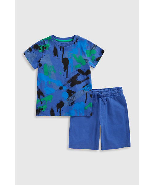 Mothercare Jersey Shorts And T-Shirt Set