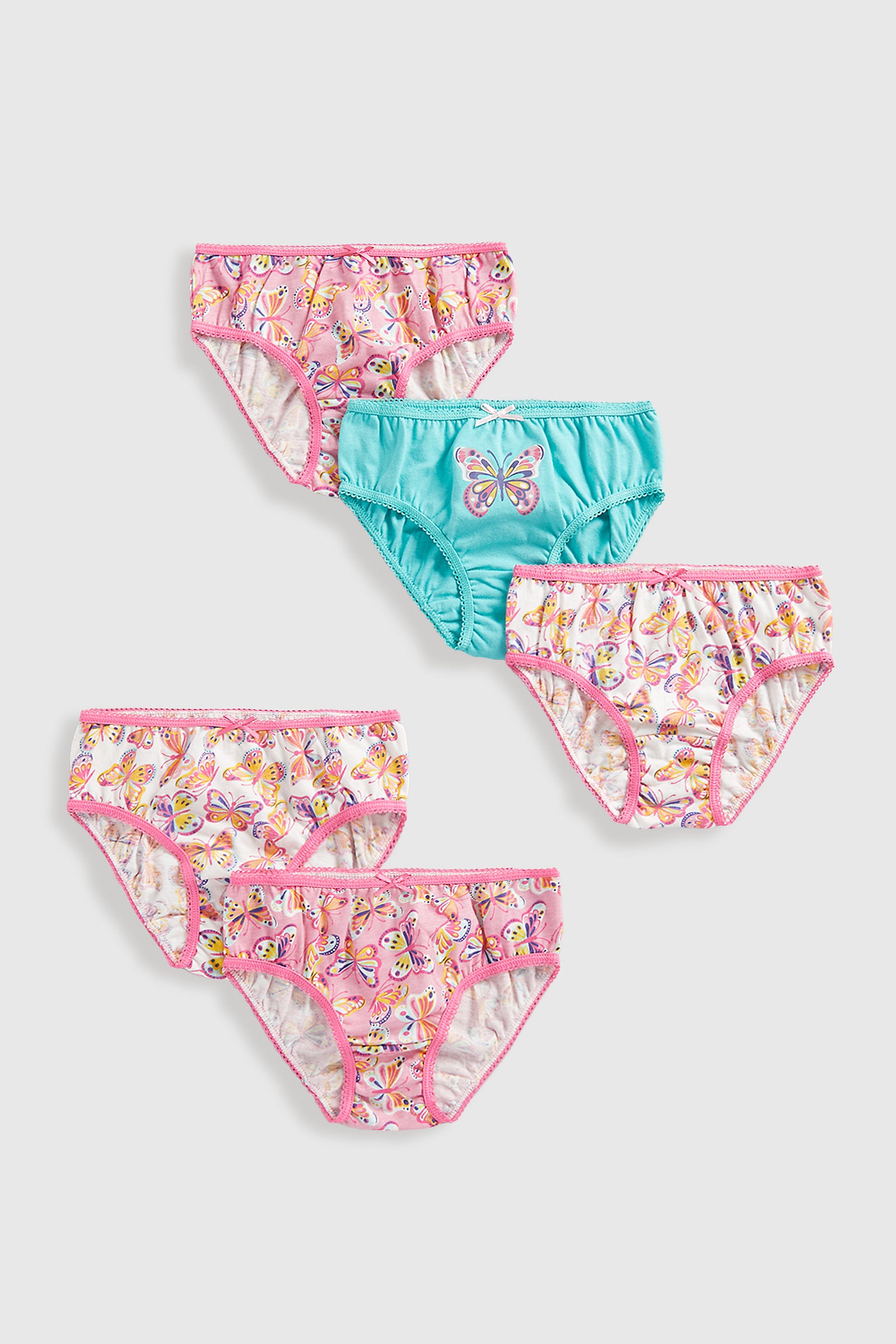 Mothercare Butterfly Briefs - 5 Pack