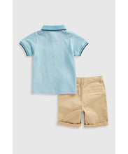 Load image into Gallery viewer, Mothercare Polo Shirt And Chino Shorts Set
