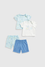 Load image into Gallery viewer, Mothercare Four-Piece Shorts And T-Shirts Set
