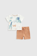 Load image into Gallery viewer, Mothercare Jungle Bodysuits And Shorts Set
