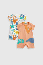 Load image into Gallery viewer, Mothercare Jungle Rompers - 2 Pack
