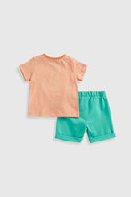 Load image into Gallery viewer, Mothercare Leopard T-Shirt And Shorts Set
