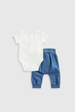 Load image into Gallery viewer, Mothercare Monkey Bodysuit And Jogger Set
