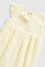 Load image into Gallery viewer, Mothercare Yellow Romper And Hat Set
