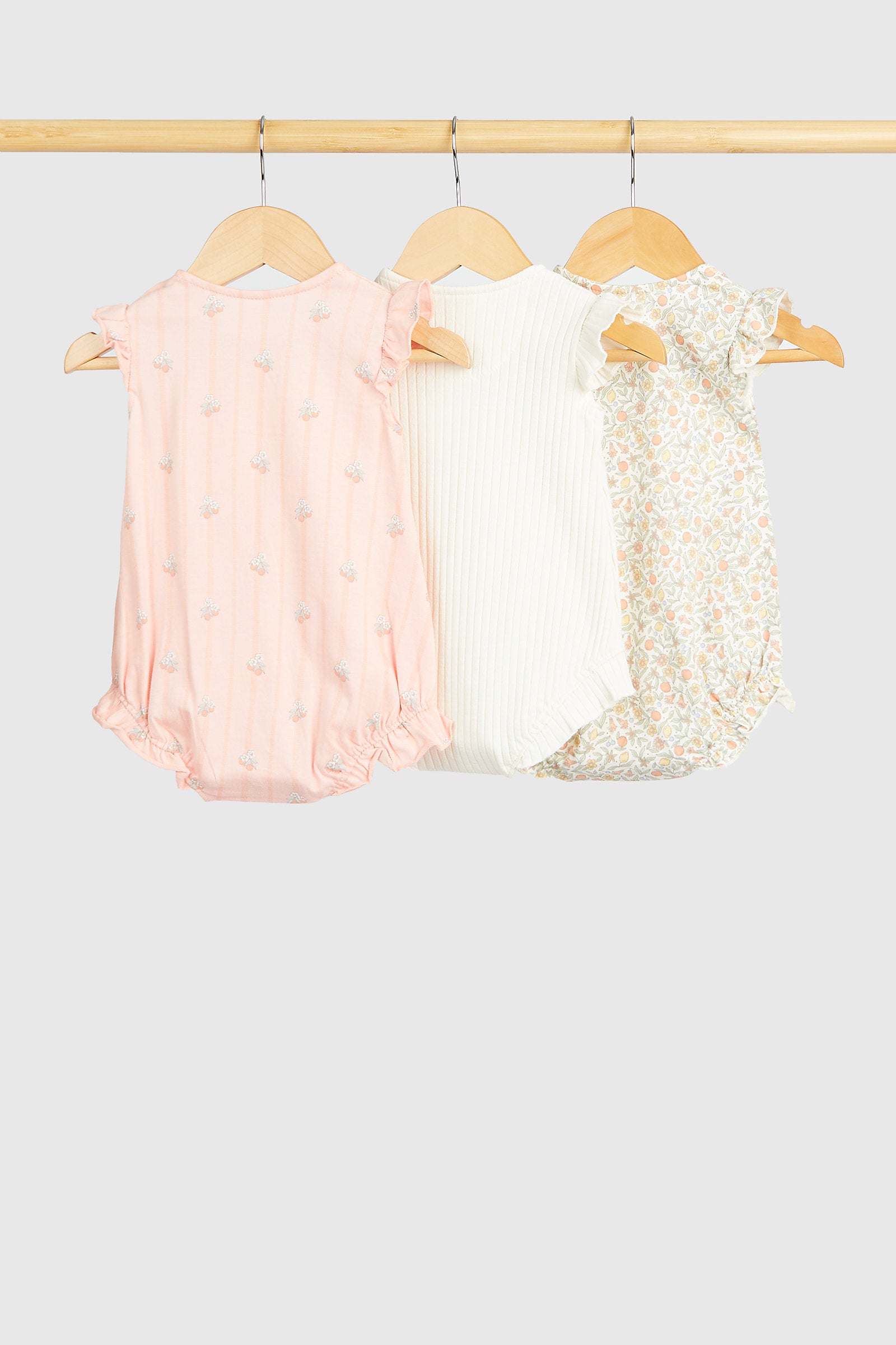 Mothercare Orchard Rompers - 3 Pack