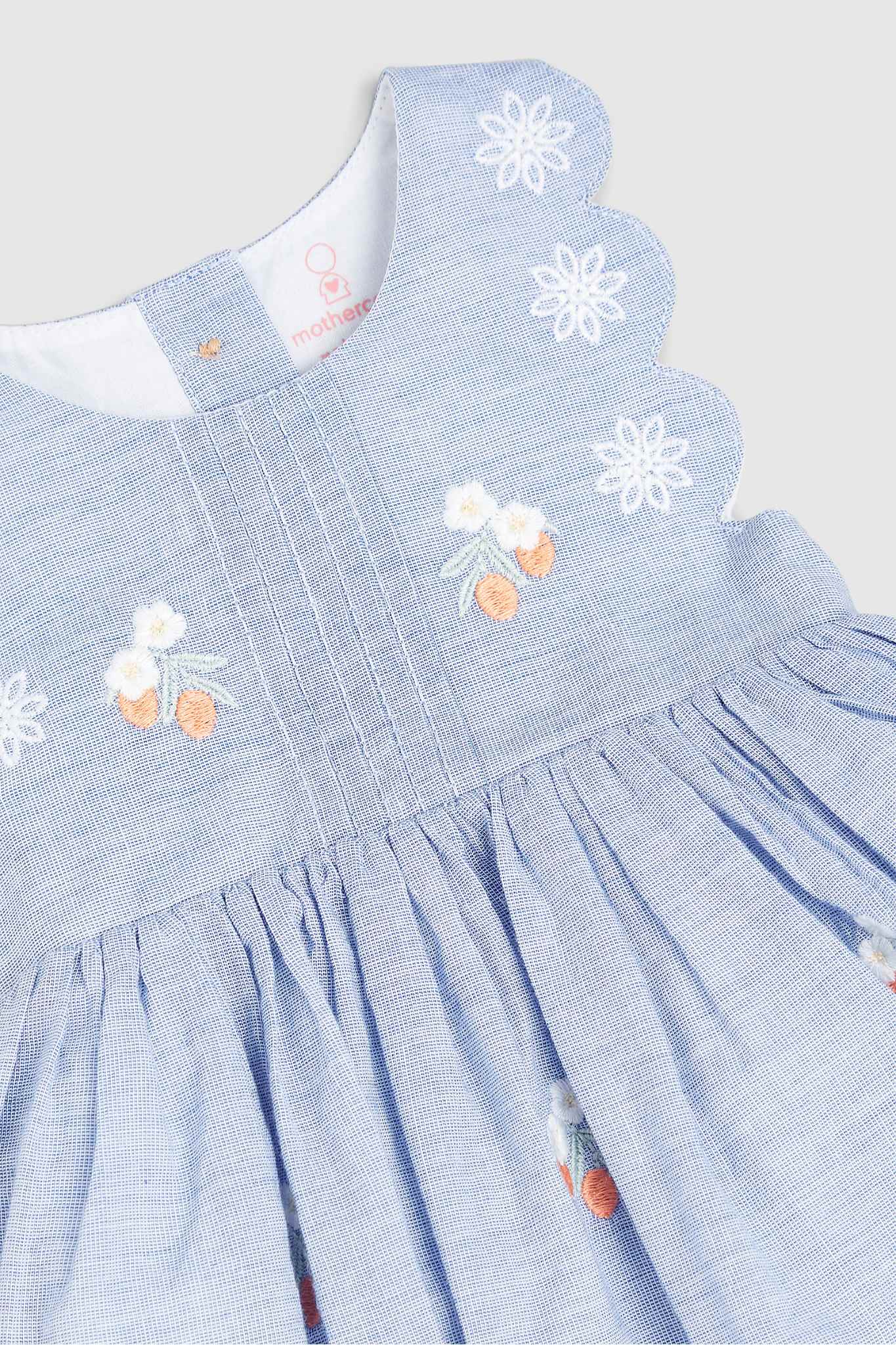 Mothercare Blue Dress, Headband And Knickers