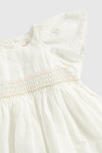 Load image into Gallery viewer, Mothercare Cotton Dobby Dress And Knickers
