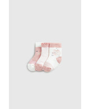 Load image into Gallery viewer, Mothercare Giraffe Terry Baby Socks - 3 Pack
