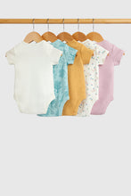 Load image into Gallery viewer, Mothercare Garden Bunny Short-Sleeved Bodysuits - 5 Pack
