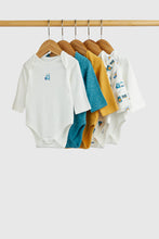 Load image into Gallery viewer, Mothercare Animal Transport Long-Sleeved Bodysuits - 5 Pack
