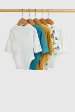 Load image into Gallery viewer, Mothercare Animal Transport Long-Sleeved Bodysuits - 5 Pack
