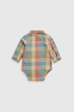 Load image into Gallery viewer, Mothercare Checked Shirt Bodysuit
