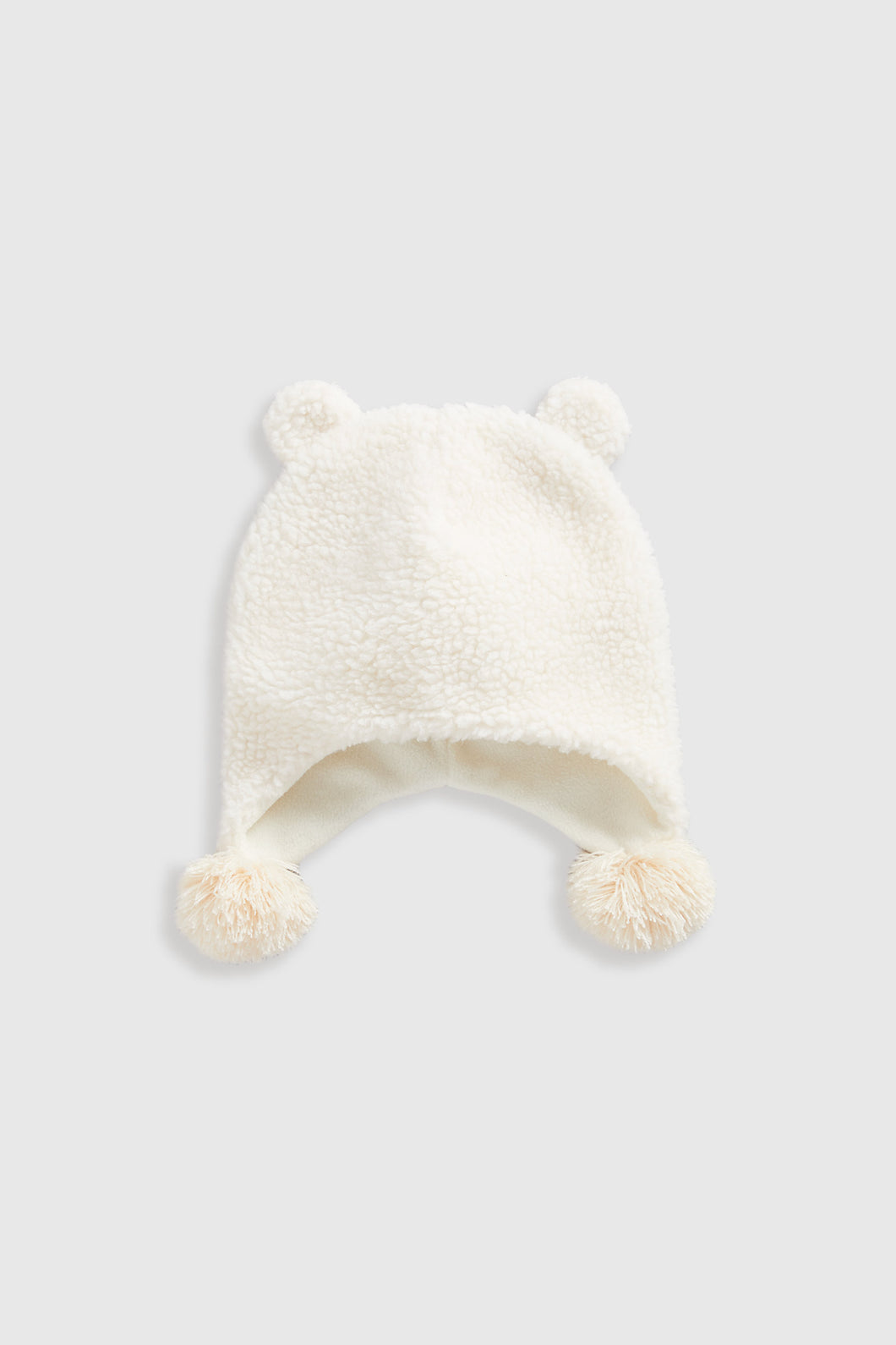 Mothercare Cream Borg Trapper Hat