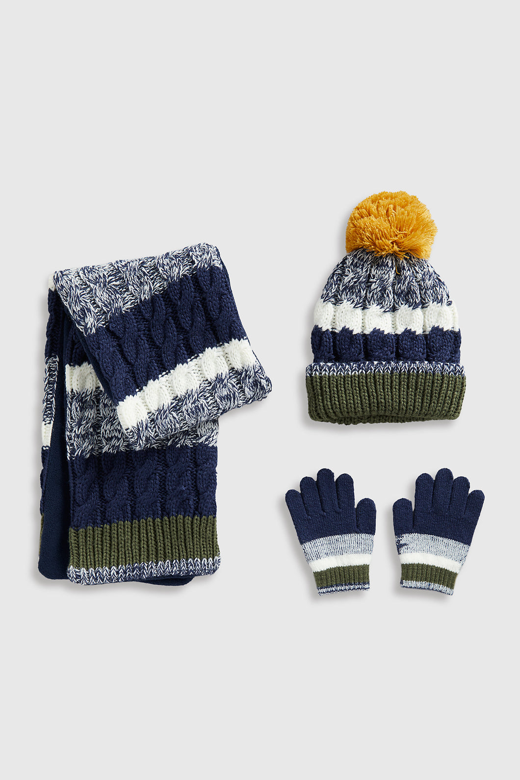 Mothercare Hat And Mitts - 3 Piece Set