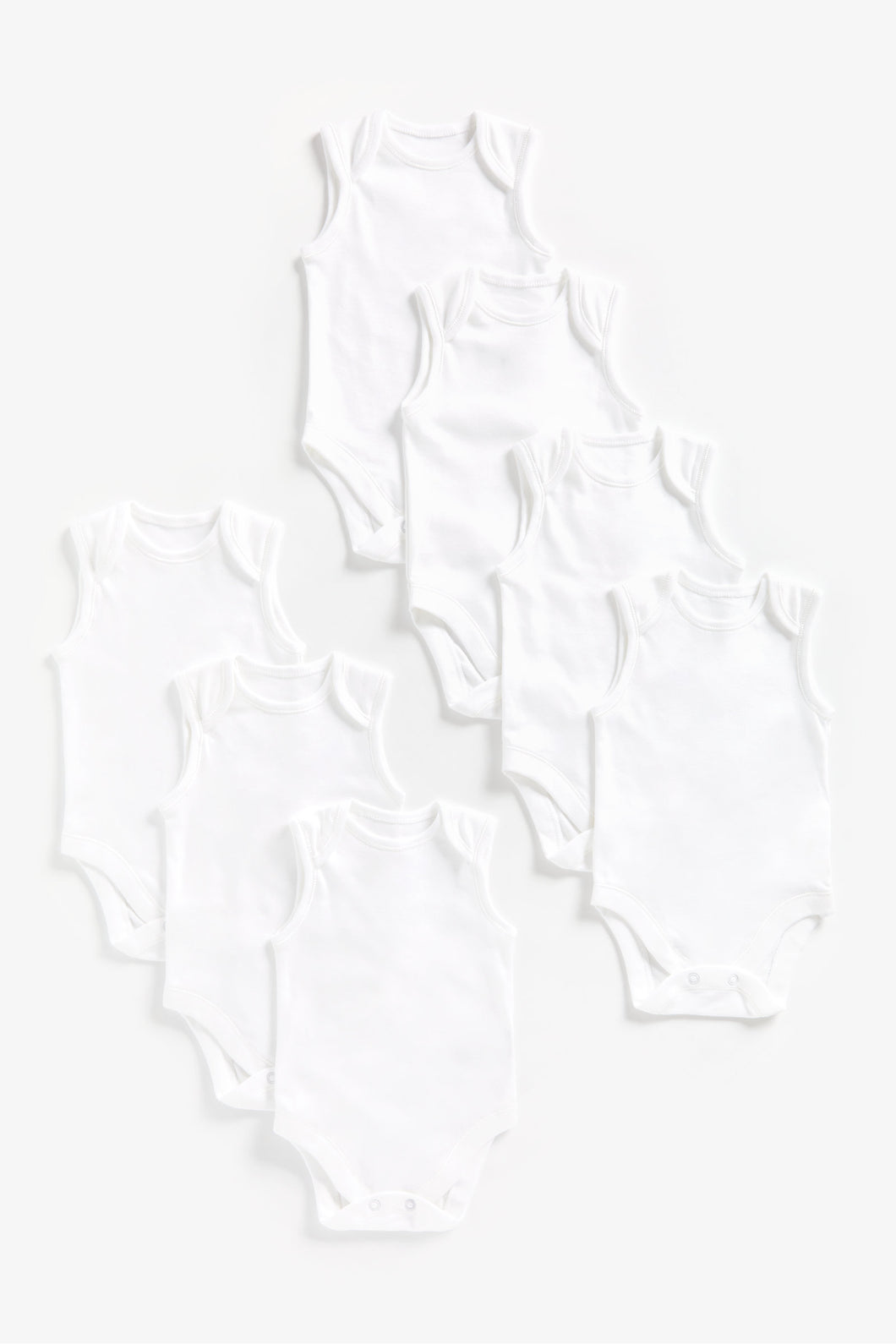 Mothercare My First Sleeveless Bodysuits - 7 Pack