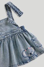 Load image into Gallery viewer, Mothercare Denim Pinny and T-Shirt Set
