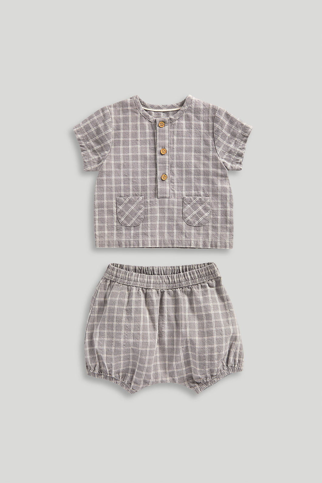 Mothercare Checked Top and Shorts Set