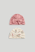 Load image into Gallery viewer, Mothercare Turban Baby Hats - 2 Pack
