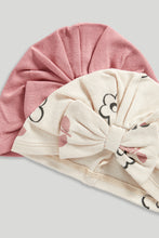 Load image into Gallery viewer, Mothercare Turban Baby Hats - 2 Pack
