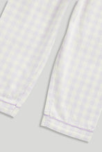 Load image into Gallery viewer, Mothercare Lilac Gingham Woven Pyjamas
