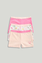 Load image into Gallery viewer, Mothercare Flower Short Briefs - 3 Pack
