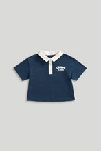 Load image into Gallery viewer, Mothercare Navy Polo Shirt
