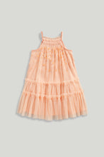 Load image into Gallery viewer, Mothercare Peach Occasion Dress
