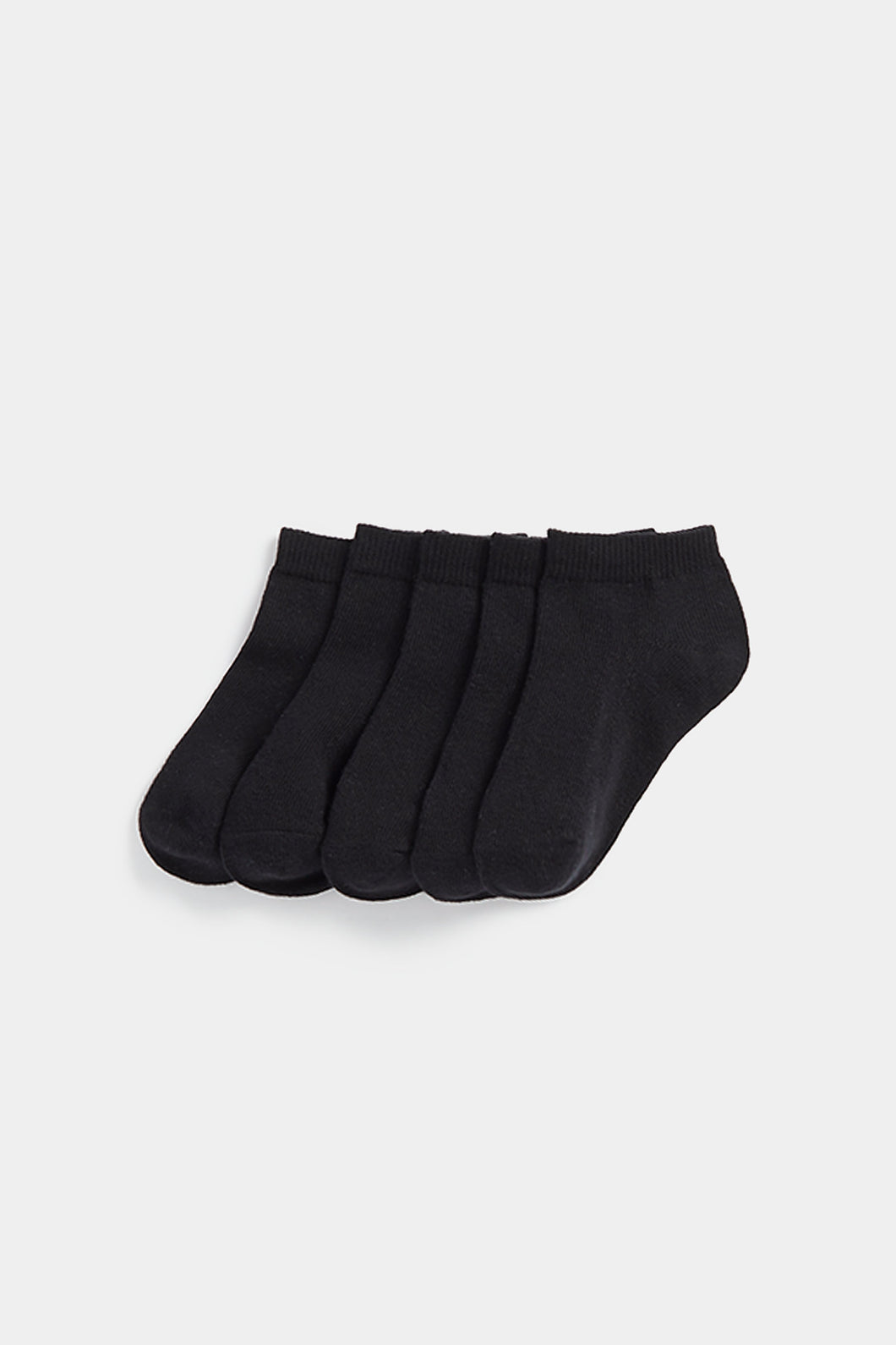 Mothercare Black Trainer Socks - 5 Pack