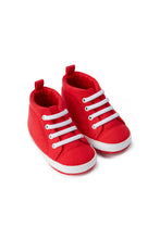 Load image into Gallery viewer, Mothercare Red Hi-Top Pram Trainers
