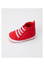 Load image into Gallery viewer, Mothercare Red Hi-Top Pram Trainers
