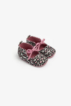 Load image into Gallery viewer, Mothercare Leopard-Print Pram Shoes
