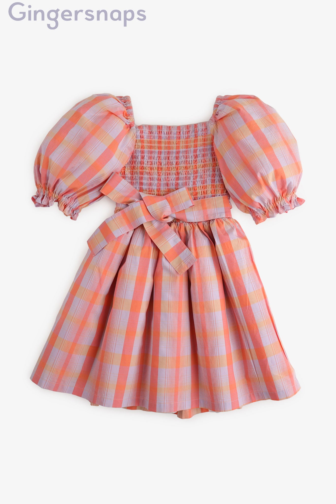 Gingersnaps Madras Smocked Dress