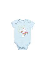 Load image into Gallery viewer, Not Too Big Unicorn Bamboo Short Sleeves Bodysuit - 3 Pack
