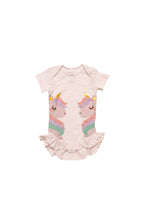 Load image into Gallery viewer, Not Too Big Unicorn Bamboo Short Sleeves Bodysuit - 3 Pack
