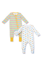 Load image into Gallery viewer, Not Too Big Happy Weather Bamboo Sleepsuit - 2 Pack
