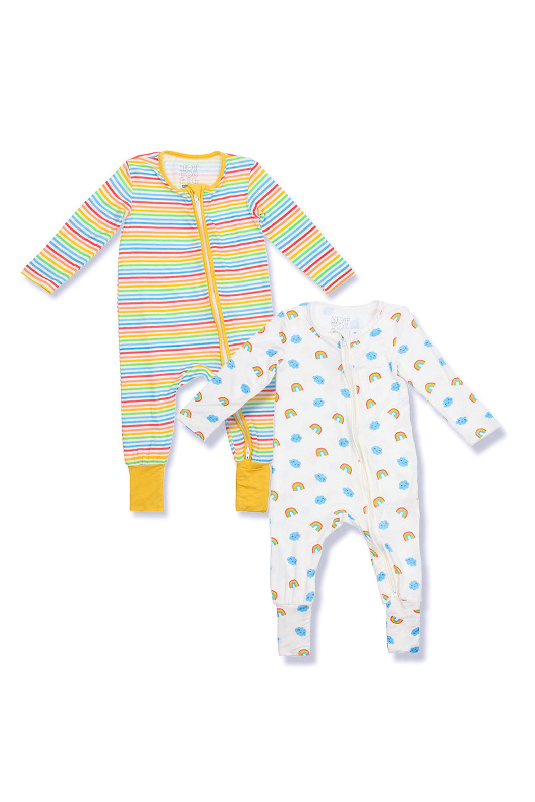 Not Too Big Happy Weather Bamboo Sleepsuit - 2 Pack